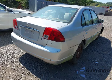 2003 Honda Civic Ex из США, поврежденный, VIN 2HGES26863H551950